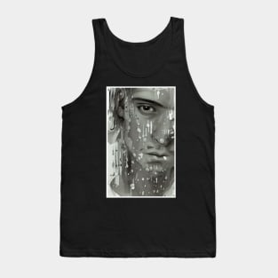 Sadface - Painted Ink Tank Top